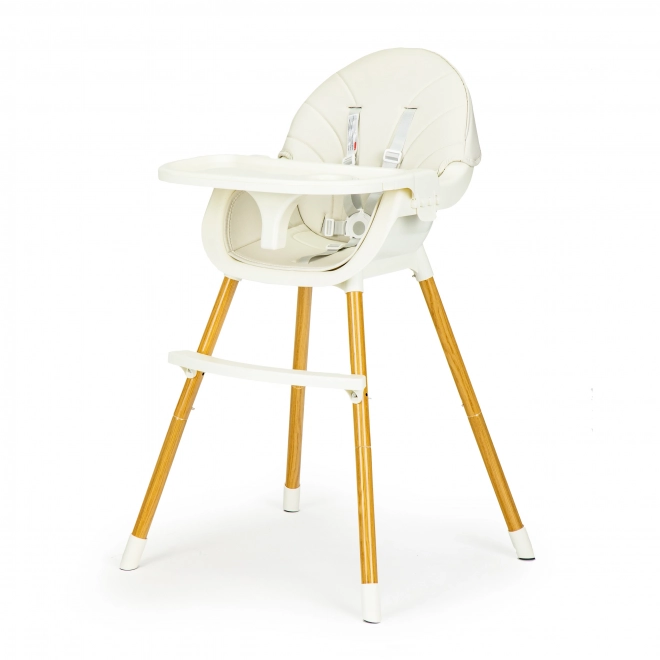 ECOTOYS Spise Stol 2i1 Beige