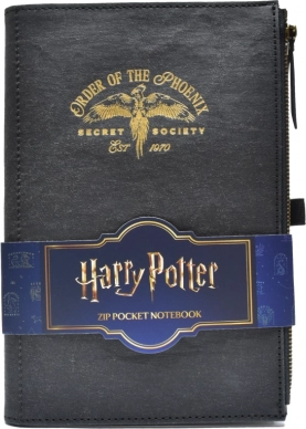 Harry Potter lomme-notesbog med lomme og lynlås Order of the Phoenix A5
