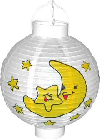 Lampion Måne og Stjerner på Batteri 20 cm
