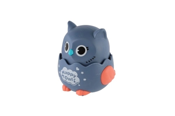 Sovy Happy Owl plastik 7x8 cm kørende