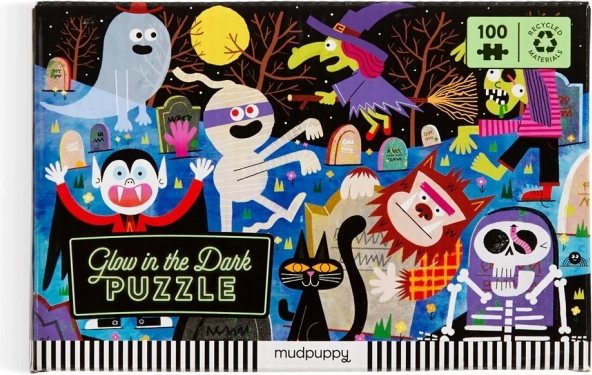 Mudpuppy Puzzle Spøgelsesslot lyser i mørket
