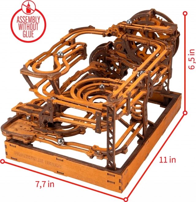 WOODEN CITY 3D træpuslespil Kuglebane 265 dele