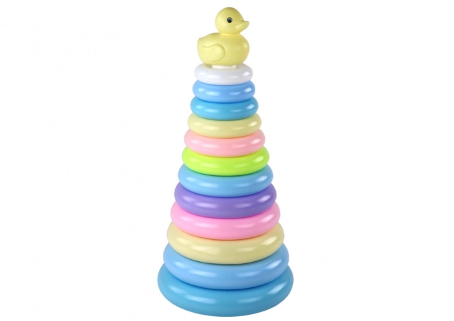 Pyramidformet andepuslespil 12 cirkler 39 cm x 17,5 cm x 17,5 cm