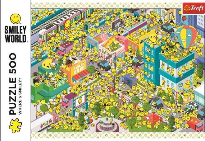 Puslespil Smiley - Hvor er Smiley? 500 brikker