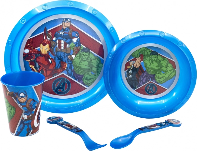 STOR Børnebestik sæt 5i1 Avengers