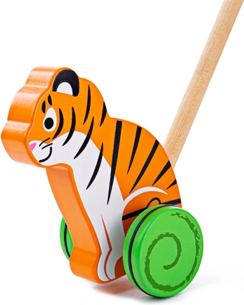 Trækdyr i træ tiger BIGJIGS BABY