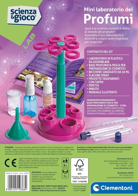 CLEMENTONI Science&Play Lille parfume laboratorium