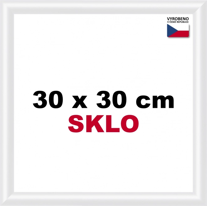 Plastikramme 30x30 cm hvid