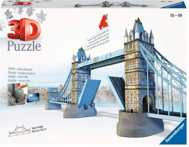 Ravensburger 3D-puslespil Tower Bridge London – 282 brikker
