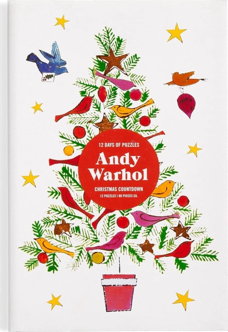 Jule puslespil adventskalender 12 dage af Andy Warhol