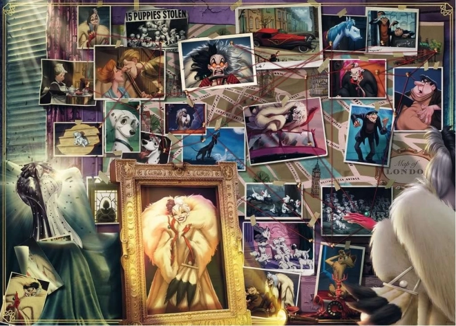 Ravensburger puslespil Villainous: Cruella de Vil 1000 brikker