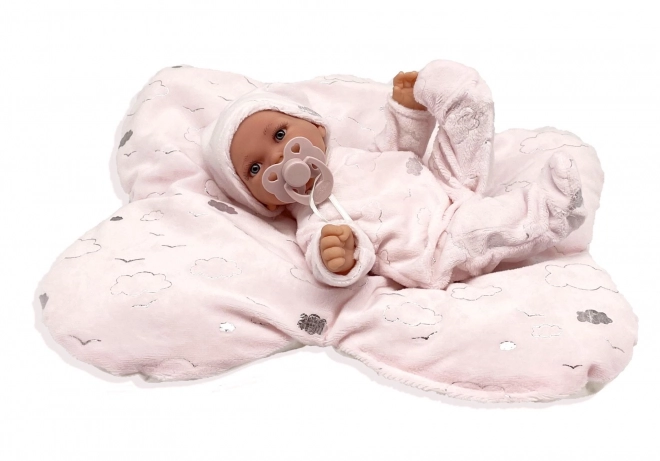 Antonio Juan 1235 PETIT - realistisk babydukke med speciel bevægelsesfunktion og blødt stofkrop - 27 cm