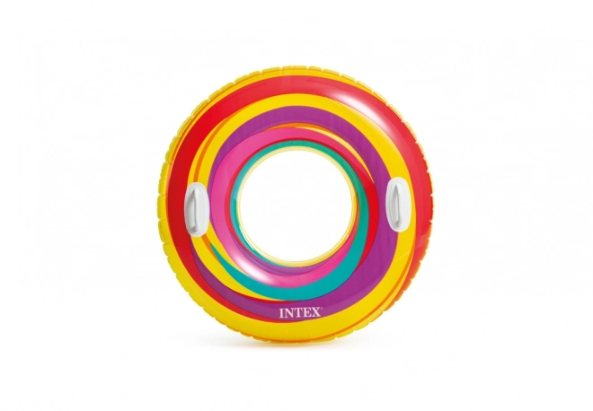 Oppustelig ring med håndtag 91cm 2 farver 9+