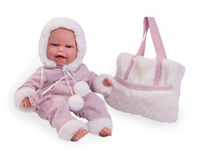 Antonio Juan 70360 CLARA - realistisk dukke baby med special bevægelsesfunktion og blødt stofkrop - 34 cm