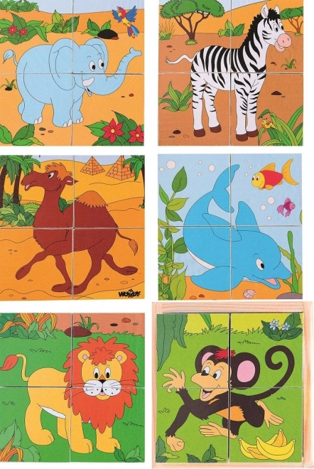 Zoo puslespils klodser