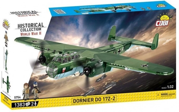 Byggesæt af flyet Dornier Do 17Z-2 1:32 (1383 klodser)