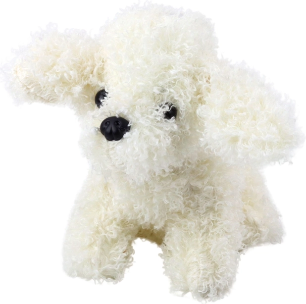 Plyslegetøj Puddel miniature hvid 20 cm