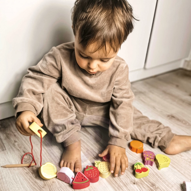 Træperler med frugt