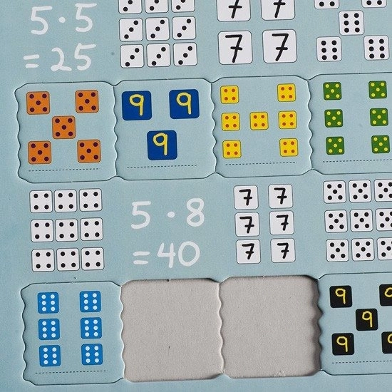 Larsen Videnskabs-puslespil Multiplikation med terninger