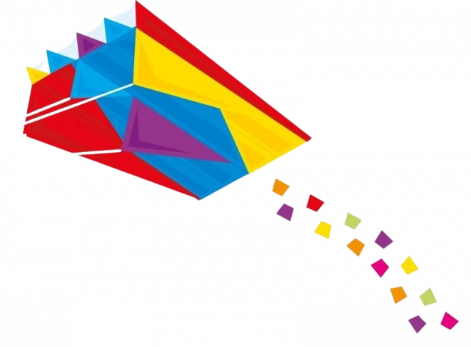 Flyvende drage 3D Mini Parafoil 60 x 51 cm