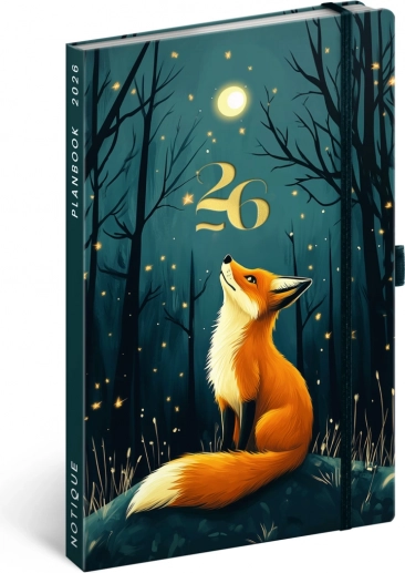 Planbog og notesbog PLANBOOK Ræv 2026