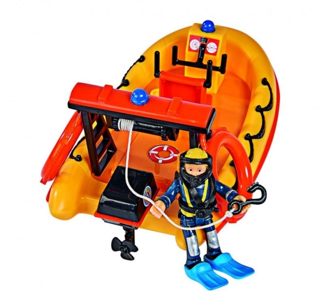 Brandmand Sam båd Neptun med figur