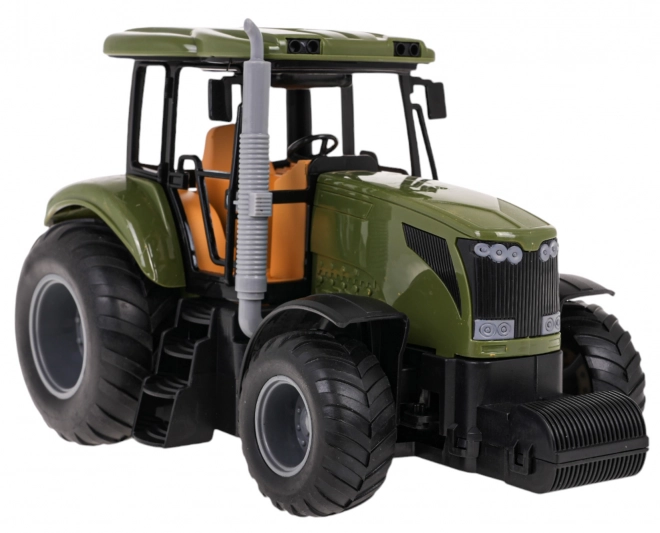 Trækker med grøn trailer R/C
