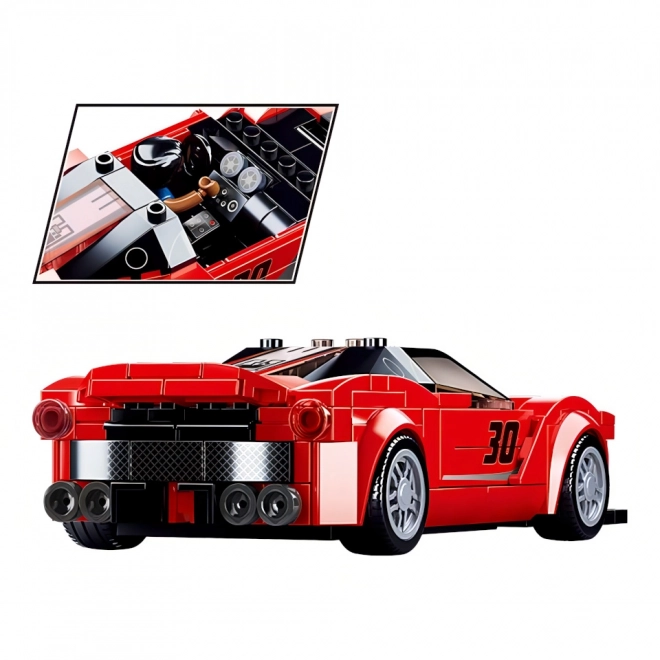 Sluban Modely M38-B0955 Rød italiensk sportsvogn