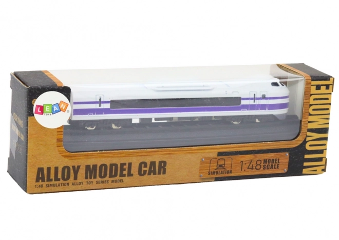 Model Samler Togvogn 1:48 metal hvid/lilla