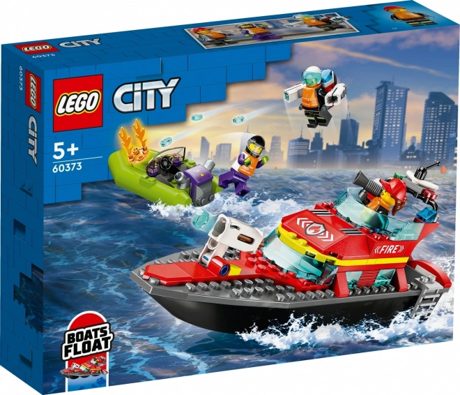 LEGO® City 60373 Brandmandsredningsbåd og jolle