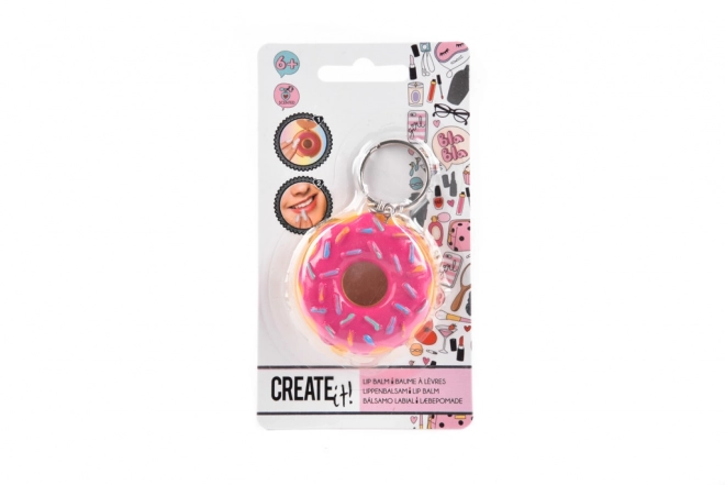 Donut læbepomade nøglering