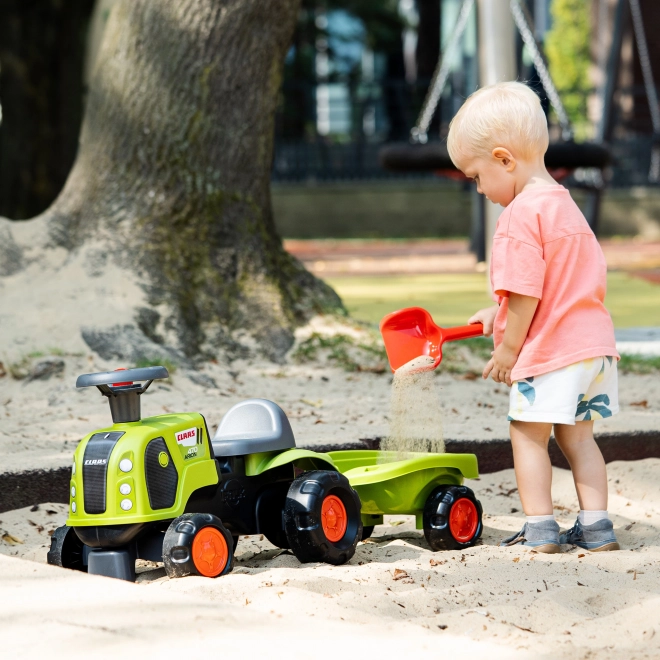 Falk børnetraktor Claas 470 Arion grøn med anhænger og sæt til sand