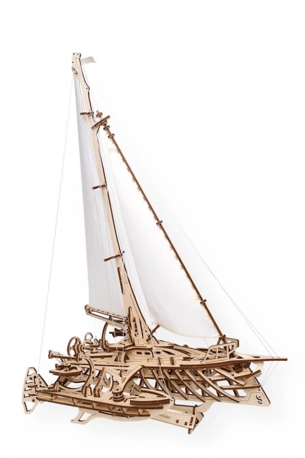 Ugears 3D puslespil - Log Trimaran Merihobus 237 dele