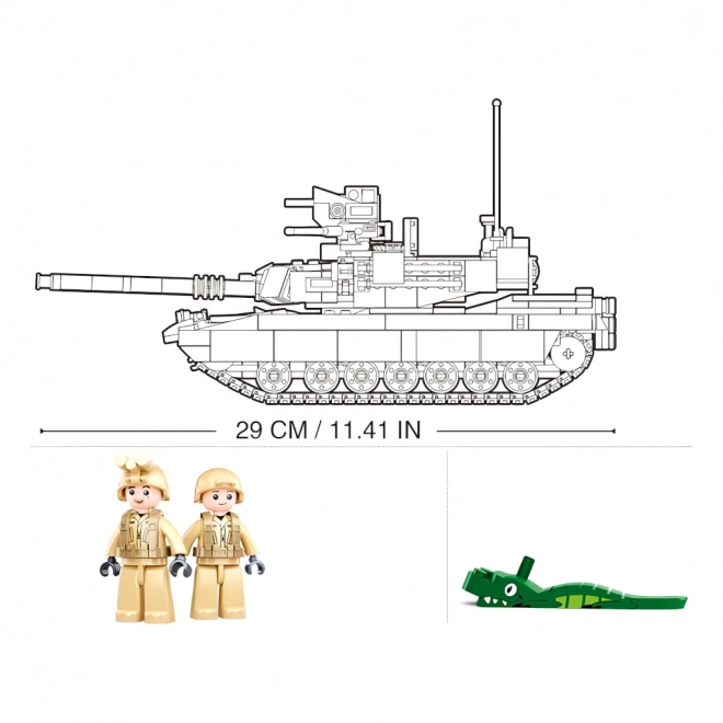 Sluban Model klodser M38-B0892 Kampvogn M1A2 Abrams