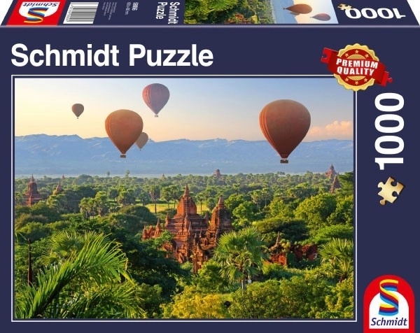 Puslespil varmluftballoner over Mandalay 1000 brikker