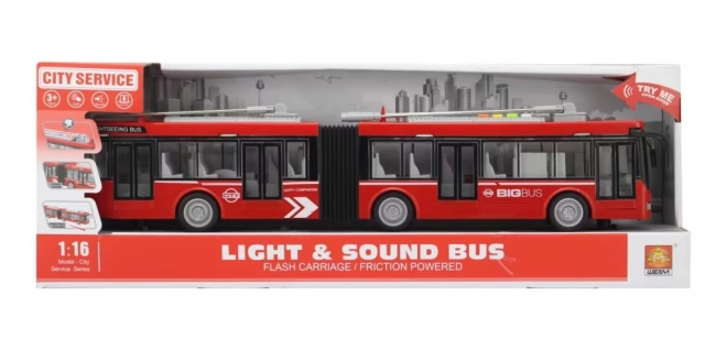 Leddelt trolleybus med svinghjul 1:16