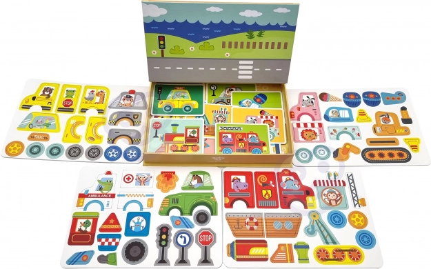 Tooky Toy Magnetisk Montessori Boks med 80 Dele