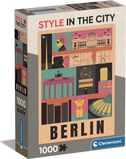 Stilfuld Berlin-collage i 1000 brikker