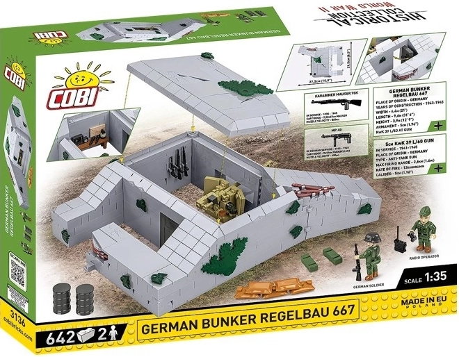 Bunker Regelbau 667 fra COBI-klodser