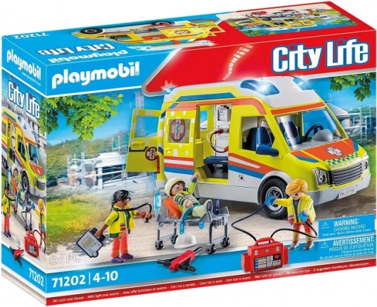 City Life Ambulance med lys og lyd