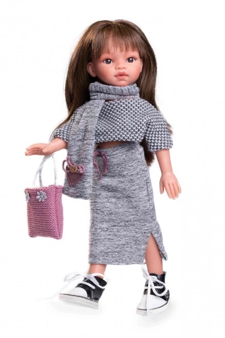 Realistisk dukke Emily med hel vinylkrop - 33 cm