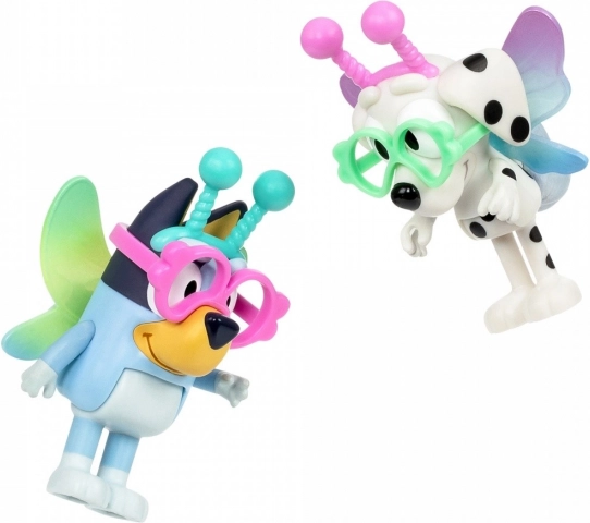 Figurer Bluey to-pakke Baby Bluey og Chloe