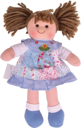 Stofdukke Sarah fra Bigjigs Toys 28 cm
