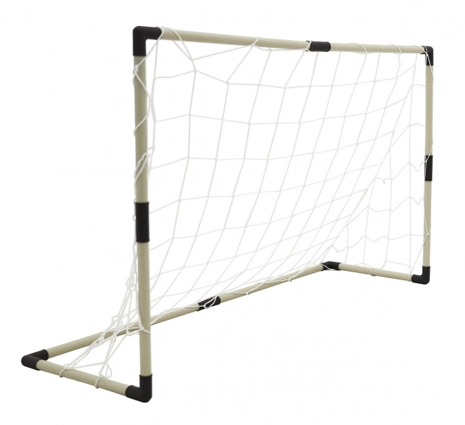 Sæt med to fodboldmål, scoretavle og tilbehør