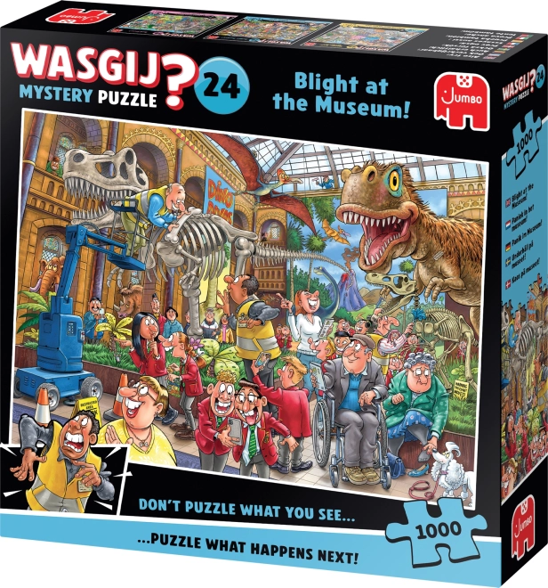Puslespil JUMBO WASGIJ Mysterium 24: Skimmel på museet 1000 brikker