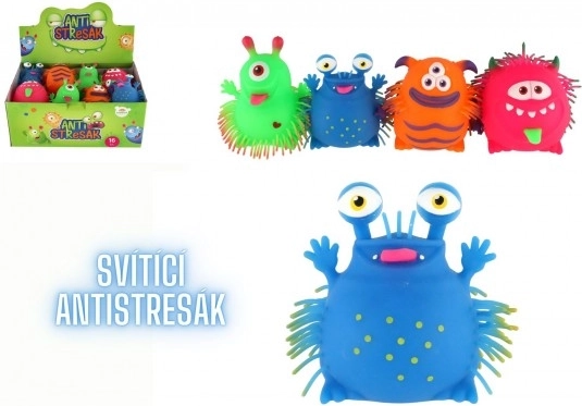 Antistressbold Monster med lys