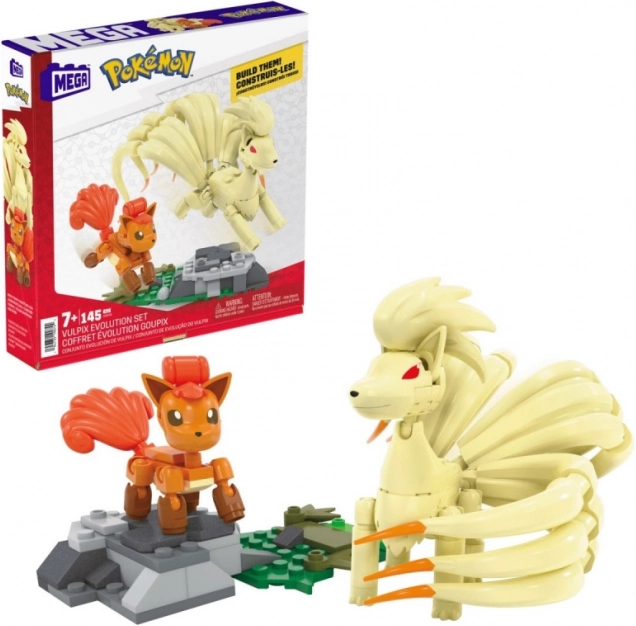 Byggesæt MEGA Pokémon udvikling Vulpix og Ninetales