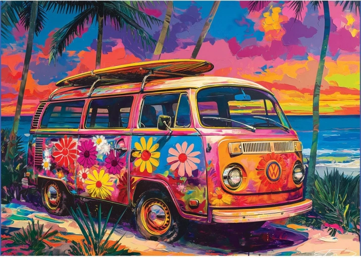 Puslespil EUROGRAPHICS VW bugt – 500 brikker