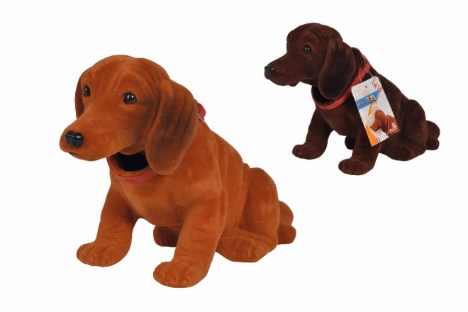 Gravhund med vippende hoved - 27 cm