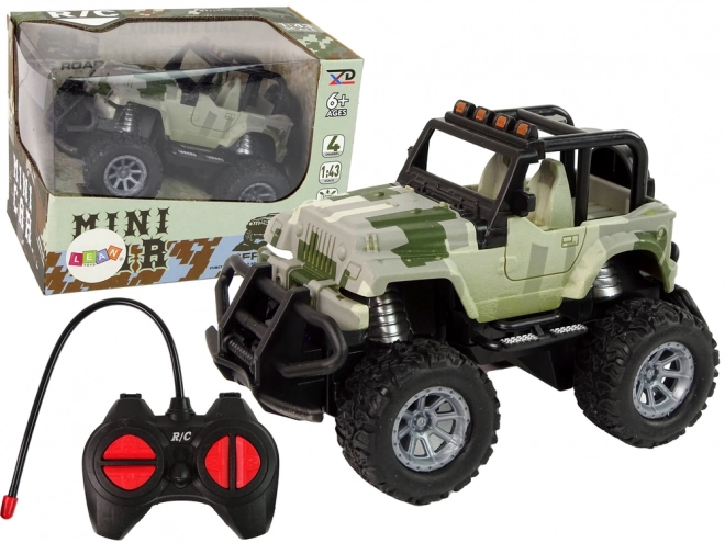 Fjernstyret Off-Road 1:43 Camouflage Bil